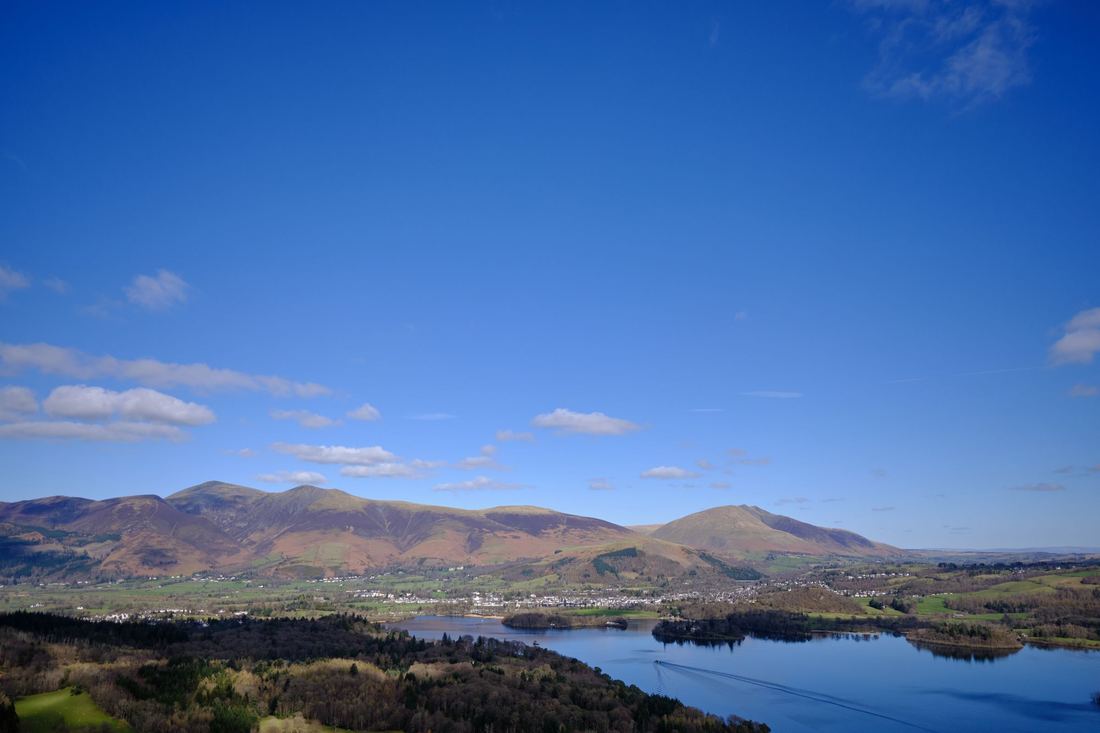 Mountains and lake in the Lake District